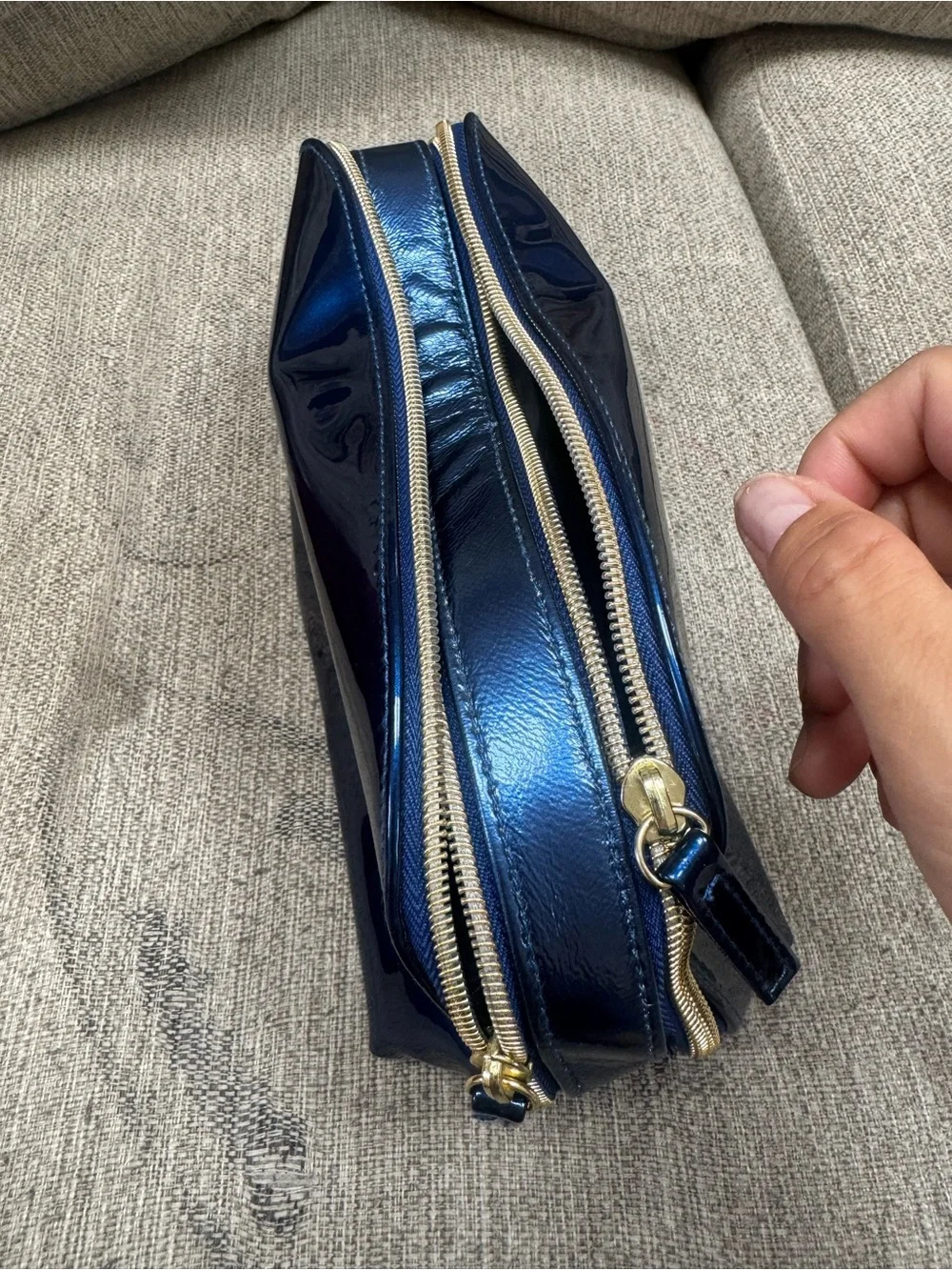 Cle de Peau makeup bag Patent Cosmetic / Makeup Pouch
